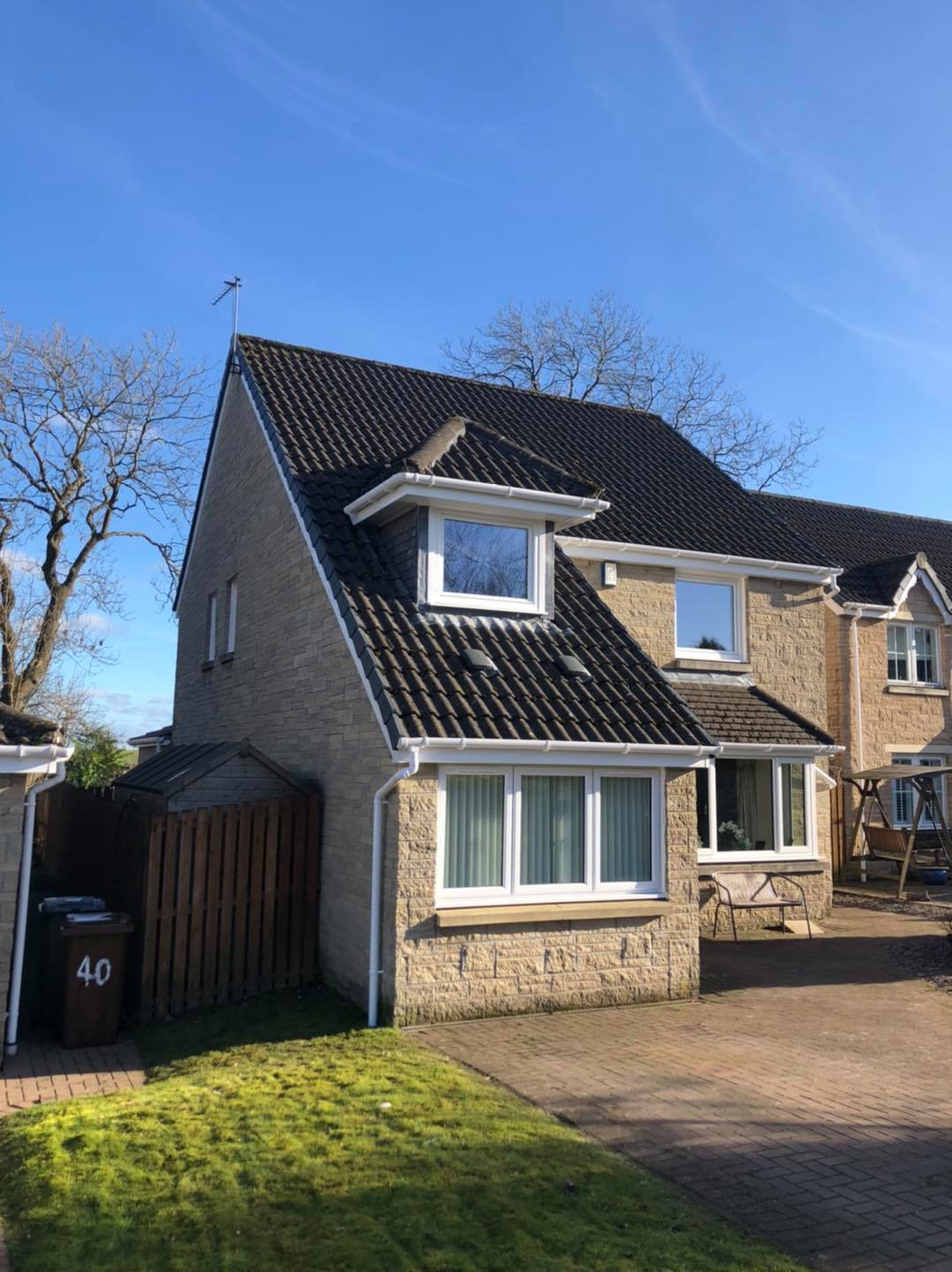 Roofline and cladding installation 1